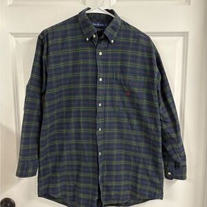 VTG Ralph Lauren Classic Fit Men’s Plaid Button-up Shirt RN 19672 Size Large